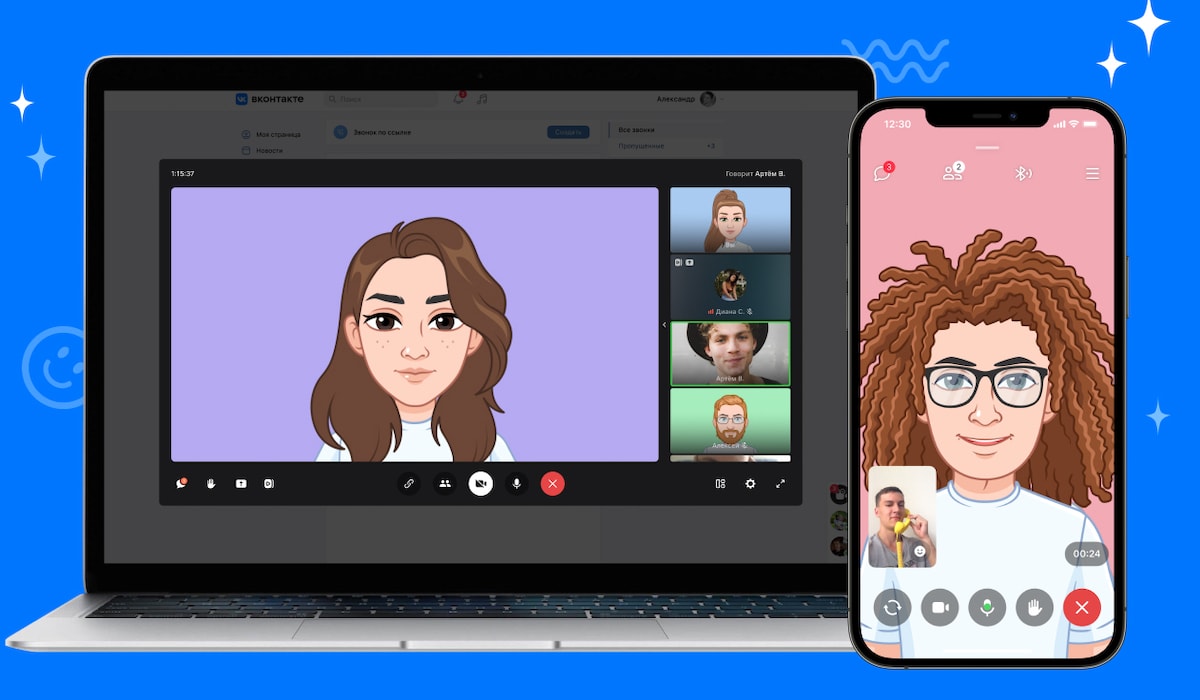 Анимированные vmoji появились в VK Звонках