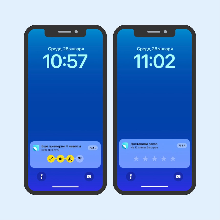 Яндекс Лавка покажет статус заказа на экране блокировки iPhone
